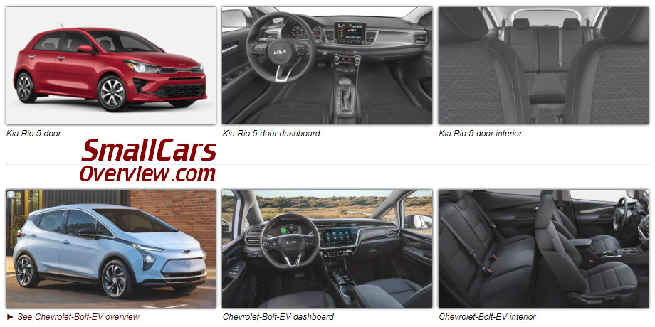 Subcompact cars comparison